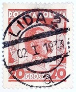 LIDA 2. Znaczek Fi 226c. Kasowany.