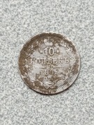 10 kopiejek 1882 r. Rosja carska bardzo rzadka 