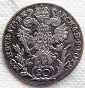 Józef II. 20 krajcarów 1782 r. B - Kremnica 
