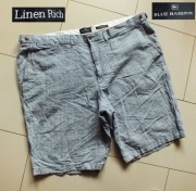 M&S Blue Harbour linen świetne spodenki r.3XL
