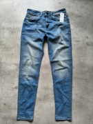 Tom Tailor 30/34 nowe spodnie slim vintage tappered miękkie jeansowe