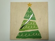 Zegar ścienny Choinka 2 30x30cm