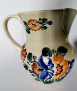 4 X BARDZO STARY WŁOCŁAWEK CERAMIKA SYGN. DZBAN TALERZ ŚWIECZNIK POJEMNIK