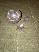 Solniczka bardzo stara wychodziły srebrne i z cyny