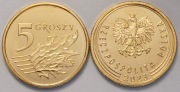 5 gr groszy 2023 r. x 2 monety mennicze z woreczka