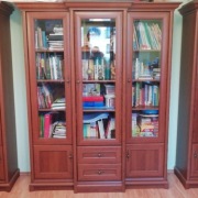 Zestaw szaf Kent BRW kasztan witryna 3d +2x słupek