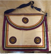 BARDZO RZADKI MASOŃSKIEJ LOŻY FARTUCH RYTUALNY. WIELKA LOŻA ANGLII