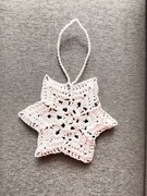 Ozdoby choinkowe na szydełku gwiazdki