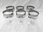 Kieliszki szampanki szare ombre x6 (cena za komplet)