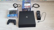 PlayStation 4 Pro PS4 Pro 2 Pady Ładowarka i 16 gier