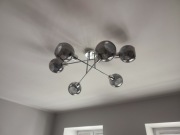 Lampa Wisząca Sufitowa Żyrandol Kule Grafitowe
