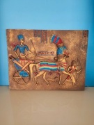 Relief cementowo-gipsowy starożytny Egipt Ramzes II oryginalny unikat (12)