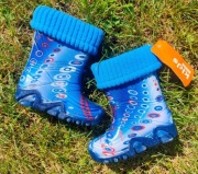 DEMAR Nowe kalosze,gumiaki z wyjmowanym.wkladem ocieplajacym, rozmiar 20/21