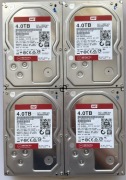 4x 4TB WD RED PRO WD4002FFWX Używane - Stan "Caution" (16TB) 
