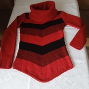 Miss Foxy sweter z golfem r S/M stan bdb spr wymiary 