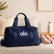 Torba sportowa ALO granatowa–torba na siłownię, fitness, podróżna