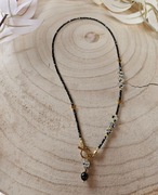 Naszyjnik Choker z Kamieni Naturalnych Spinel Jaspis Dalmatyński Hematyt 