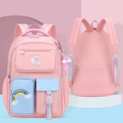 Dziewczęcy Plecak RAINBOW sweet szkolny uniwersalny kieszonki, odblaski