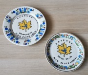 Pamiątkowe talerze Lubiana Kaszuby Złote Liście 