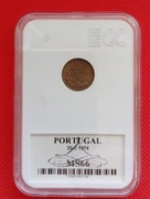 Portugalia 20 centavos, 1974r. - Grading GCN MS66 !!!