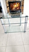 Stolik szklany rtv, narożny, pod tv, telewizor