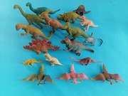 Gumowe figurki dinozaurów