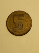 5 zł 1976 rok bez znaku mennicy