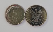 50 gr z 2015 r. Moneta z woreczka menniczego (UNC 2015)