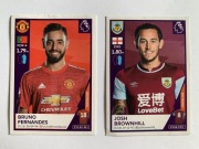Naklejki Panini Premier League 2021 - Bruno Fernandes + Josh Brownhill