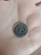 Moneta 50gr z dziurą. Numizmatyk