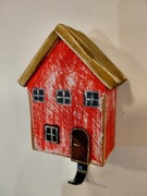 Domek wieszaczek przedpokój Boże Narodzenie hande made vintage boho