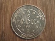 5 ECU rok 1987. Srebro 925.