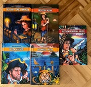 Przypadki Robinsona Kruzoe , Tomka Sawyera, Hucka, Tajemnicza Wyspa