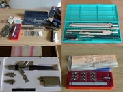 MEGA Zestaw Kreślarski Cyrkle Rapitograf Markant Aerograf