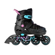 Rolki Regulowane Raven Oxen czarne/zielone/różowe