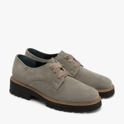 Buty szare półbuty ozdobnymi sznurówkami RYŁKO 40