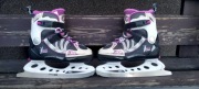 Łyżwy dziecięce Fila X One Ice G Czarny Fioletowy. Regulowane rozmiar 32-35
