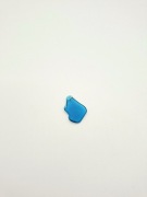 Zawieszka sea glass jak naturalne morskie szkło do naszyjnika niebieskie