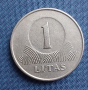 Moneta Litwa 1 lit 1998
