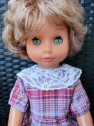 STARA LALKA CZASY PRL ORYGINALNY STRÓJ 