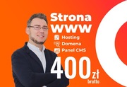 STRONA INTERNETOWA WWW ONE-PAGE + HOSTING i DOMENA