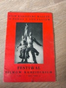 Stary prospekt filmowy ,, Festiwal Filmów Radzieckich'' z 1950 roku