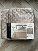 Narzuta welwetowa - premium Eurofirany 200x220 cm kolor ciepły beż