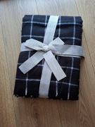 Cienki przyjemny czarny koc home&you 130x170 nowy