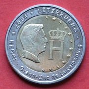 2  Euro  2004  r  -   Luksemburg  Wielki Książę Henryk    stan !!!