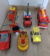 Pojazdy Strażak Sam 7 sztuk 