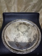 Duża posrebrzana taca