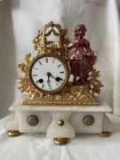 Zabytkowy zegar kominkowy figuralny