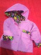 Kurtka przejściówka, płaszczyk dziewczęcy r. 80