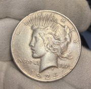 ONE DOLLAR PEACE 1924   DOLAR POKOJU USA    SREBRO